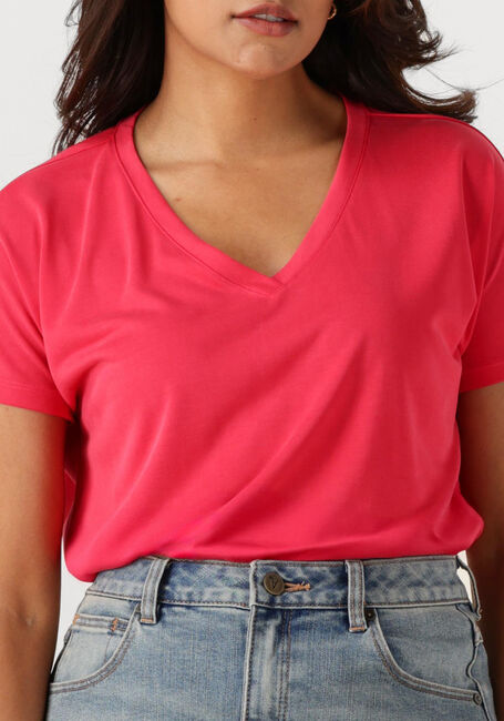 MSCH COPENHAGEN T-shirt MSCHFENYA MODAL V NECK TEE Corail - large