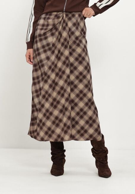 AIMEE THE LABEL HAVANAW6 CHECK SKIRT Jupes en marron - large