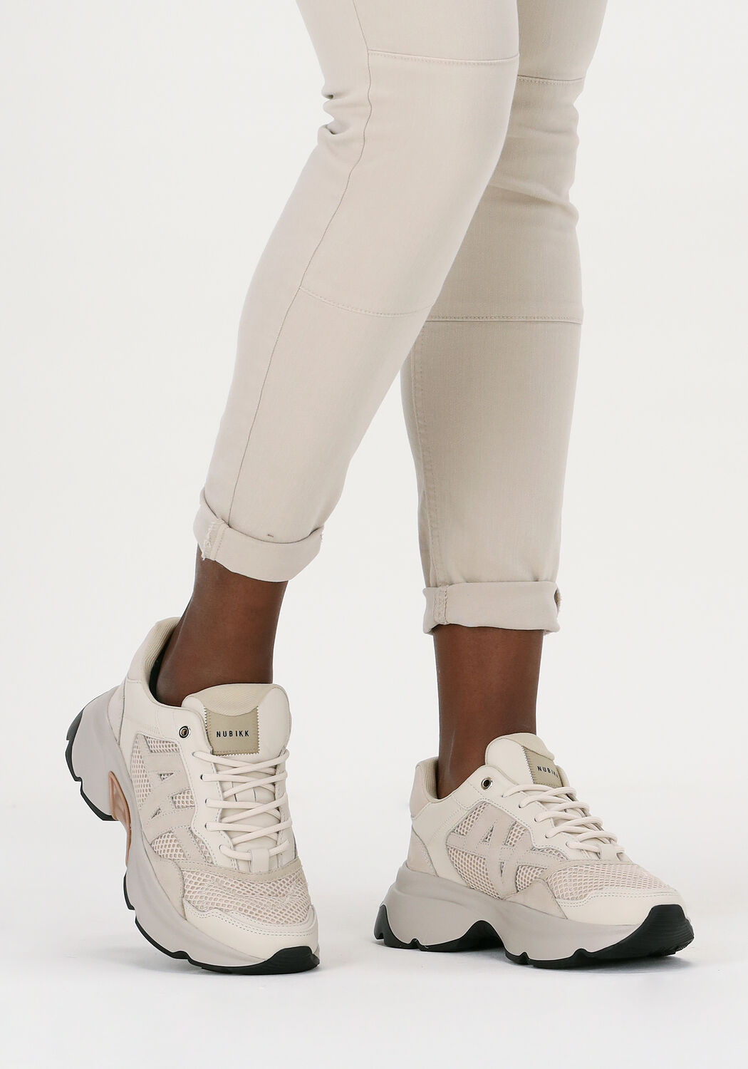 Beige NUBIKK Sneakers ROSS TREK L - large