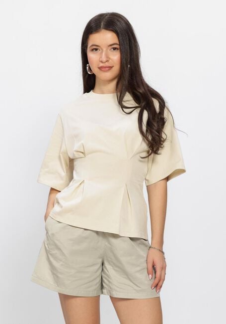 EDITED MARAH T-SHIRT Hauts & T-shirts en beige - large