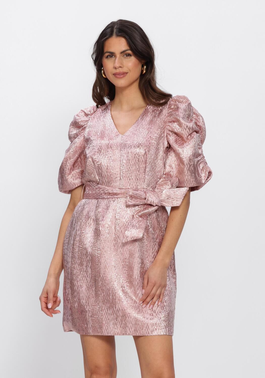 FREEBIRD Mini robe F-WV-JAQUARD-FANTASY-26-1 en rose - large