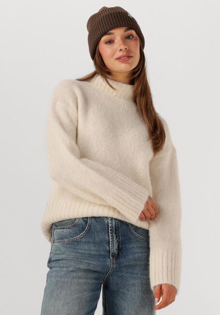 Ecru SELECTED WOMEN Trui SLFGABRIELLA LS KNIT HIGH NECK - large