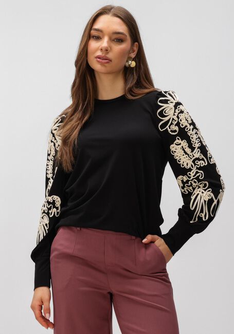 OBJECT Pull OBJCAROLINE JOANA L/S TOP en noir - large