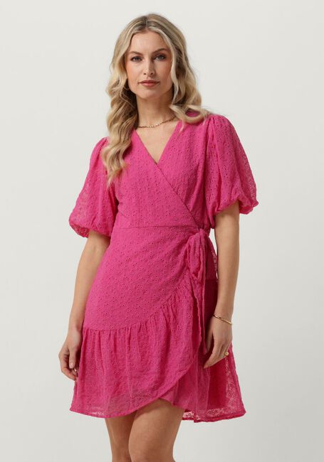 Roze Y.A.S. Mini jurk YASVILMA 3/4 WRAP DRESS - large