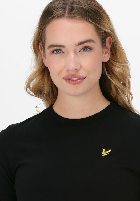 Zwarte LYLE & SCOTT Mini jurk T-SHIRT DRESS - large