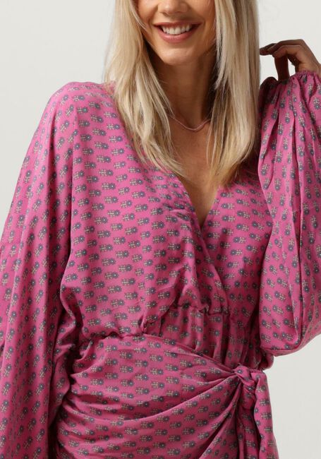 SISSEL EDELBO Mini robe KATHLEEN SHORT WRAP DRESS en rose - large