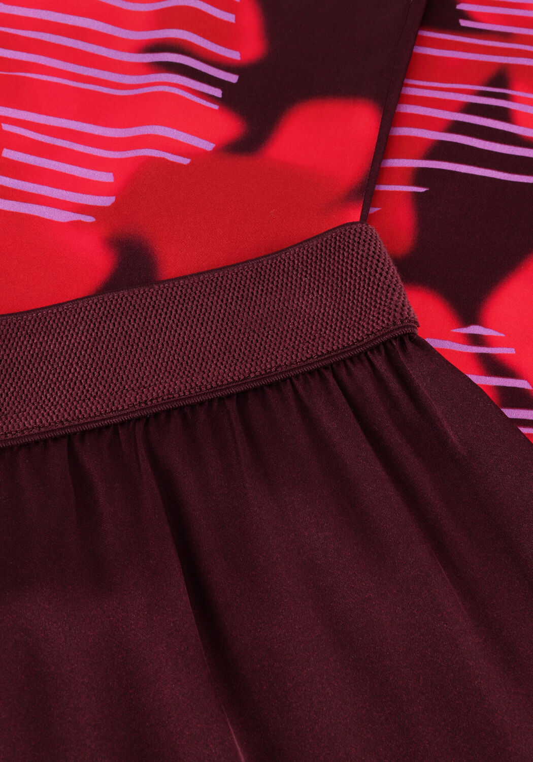 CAROLINE BISS Pantalon large 4594 en rouge - large