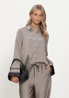 NEO NOIR Polo MISTAN PATTERN SHIRT en beige