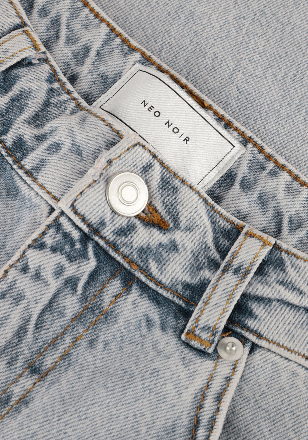 Blauwe NEO NOIR Wide jeans SIMONA D PANTS - large