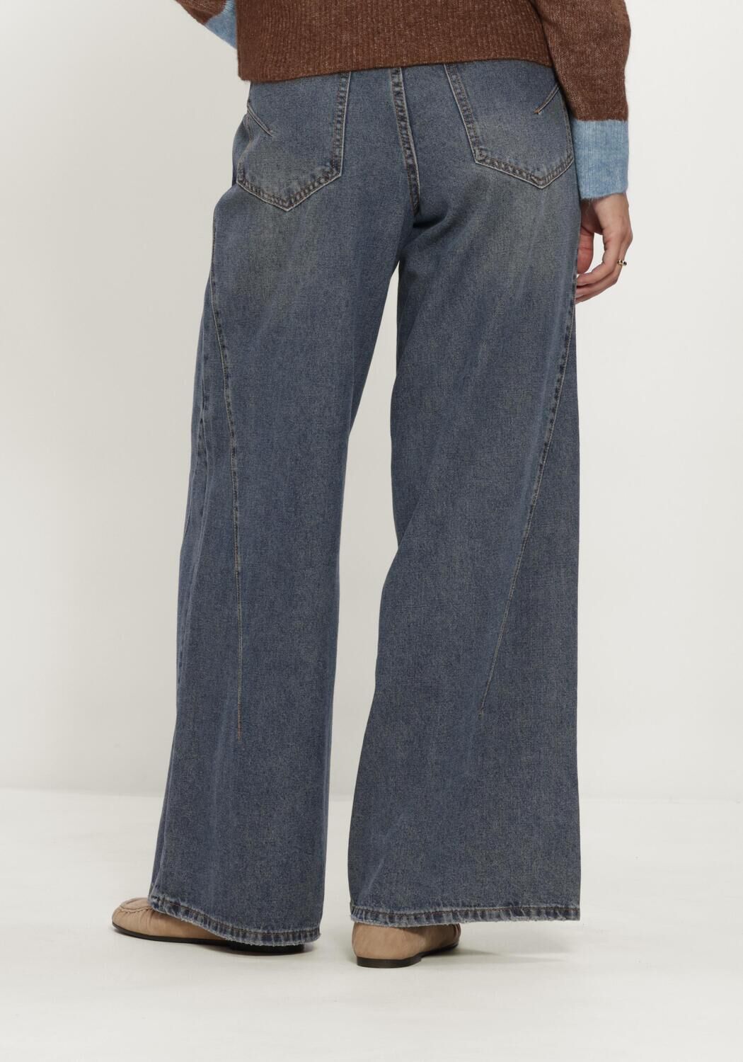 OBJECT Wide jeans OBJDIPSY MW LO LONG JEANS 146 en bleu - large