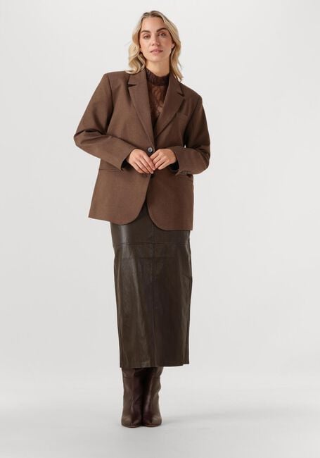 CO'COUTURE Haut MERCY MESH TURTLENECK en marron - large