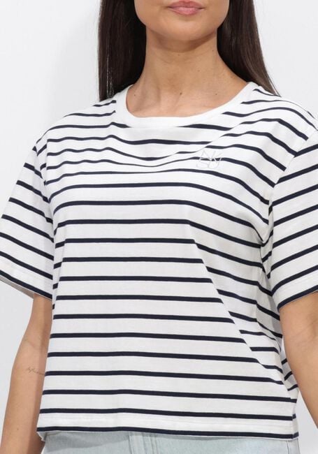 NUKUS T-shirt SAARTJE SHIRT STRIPE Sable - large