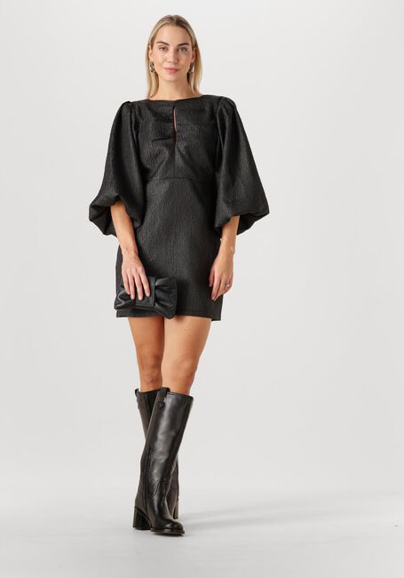 Zwarte BY-BAR Mini jurk MIMI BUBBLE DRESS - large