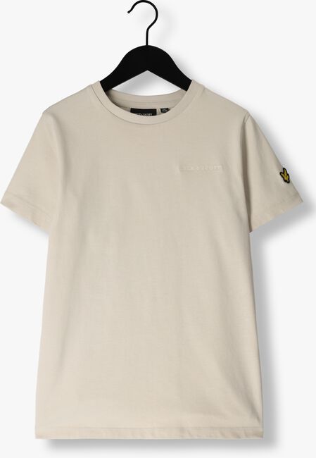 LYLE & SCOTT T-shirt SCRIPT EMBROIDERED T-SHRIT en beige - large