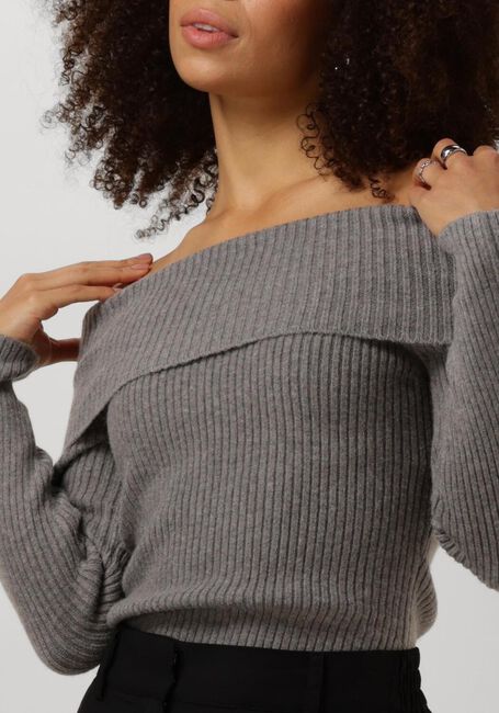 MINUS Pull FAME OFF SHOULDER KNIT PULLOVER en gris - large