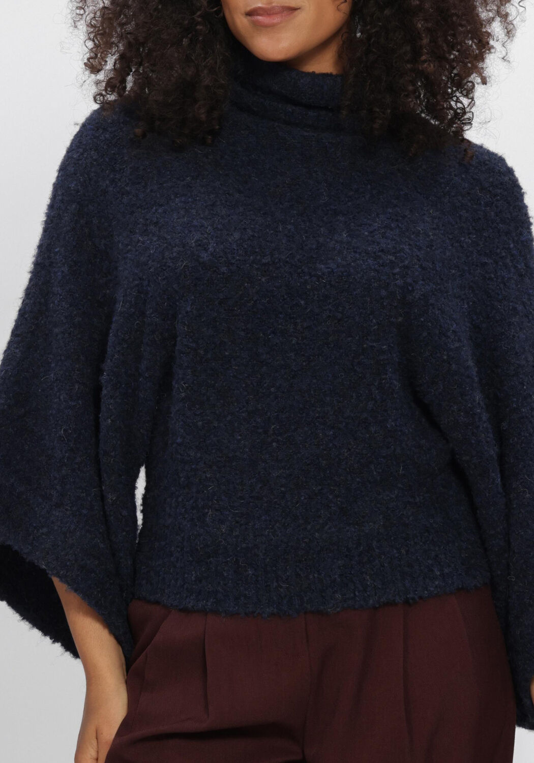 AIMEE THE LABEL NAMIBIAW6 KNITTED SWEATER Pulls & Gilets Bleu fonc&eacute; - large