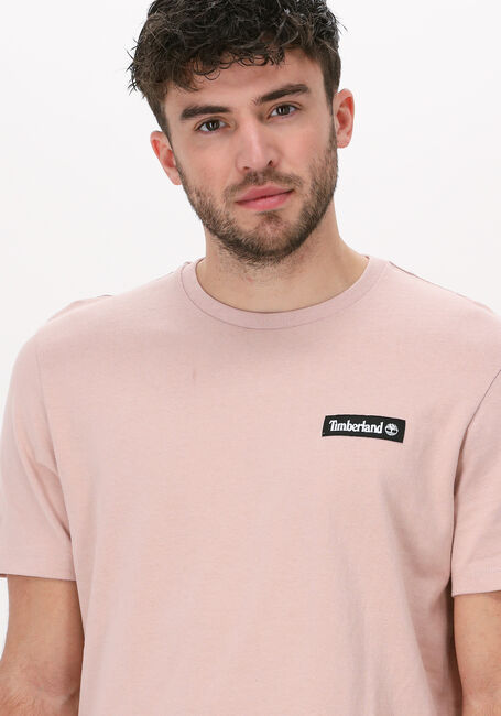 TIMBERLAND T-shirt WOVEN BADGE TEE en rose - large