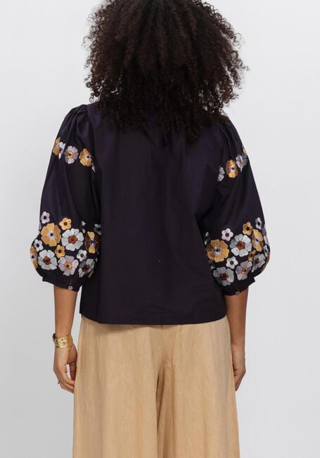 Donkerblauwe ANTIK BATIK  AMANTINA BLOUSE - large