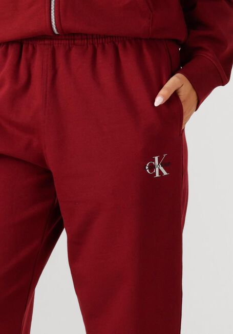 CALVIN KLEIN Pantalon de jogging MONOLOGO FRENCH TERRY JOGGER Bordeaux - large