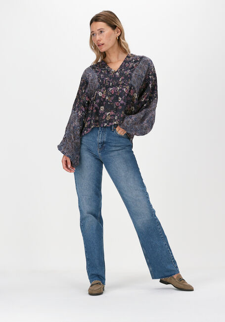 Paarse SISSEL EDELBO  BIBI BALLOON SILK TOP - large