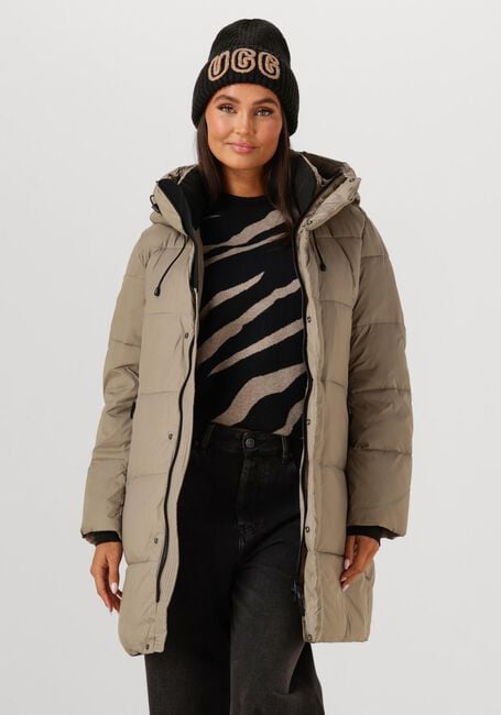 WITHBLACK Veste matelassé WBLABBY 3/4 PUFFER JACKET en taupe - large
