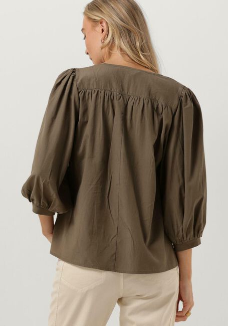 SUMMUM Haut TOP SHORT SLEEVES MODAL BLEND en vert - large