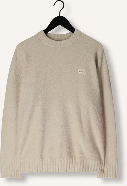 Beige CALVIN KLEIN Trui BOUCLE BOXY SWEATER Beige CALVIN KLEIN Trui BOUCLE BOXY SWEATER - large
