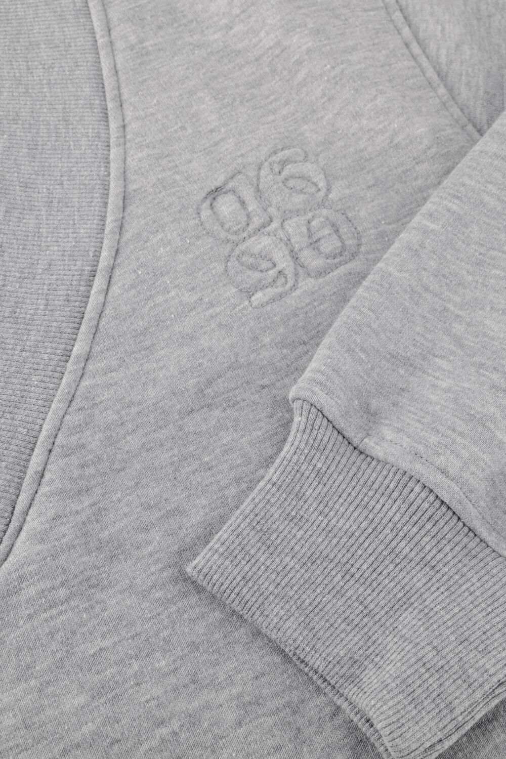 Grijze DANTE6 Sweater NOX CROPPED V-NECK SWEATER - large