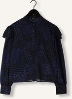 ALIX THE LABEL GRAPHIC RAFFLE BLOUSE Blouses Bleu foncé ALIX THE LABEL GRAPHIC RAFFLE BLOUSE Blouses Bleu foncé - medium
