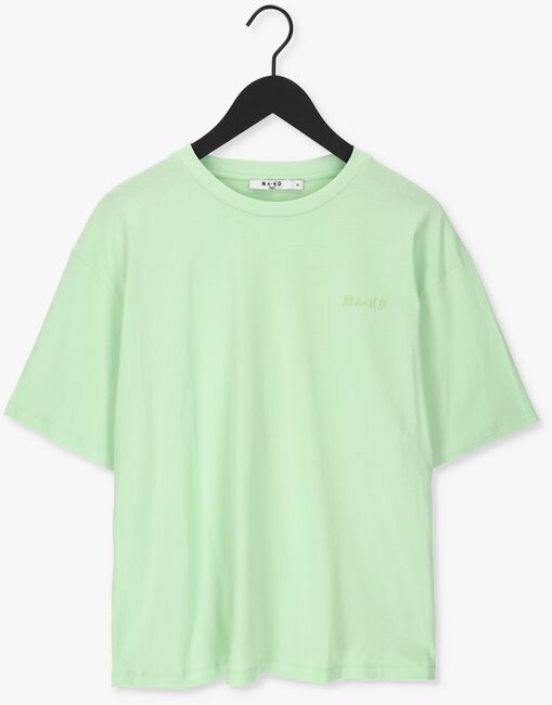 NA-KD T-shirt ORGANIC LOGO OVERSIZED TEE en vert - large
