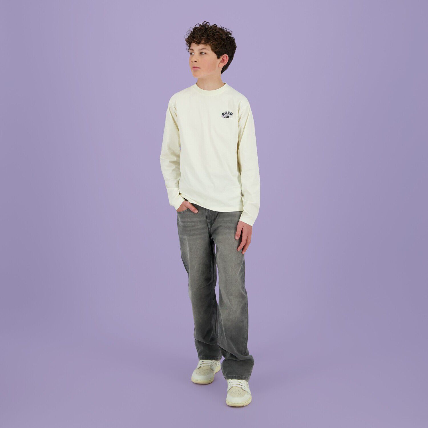 RAIZZED Wide jeans HANOI en gris - large