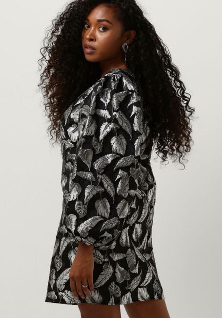 SELECTED FEMME Mini robe SLFPAULA SILVER LEAF LS SHORT DRESS en argent - large