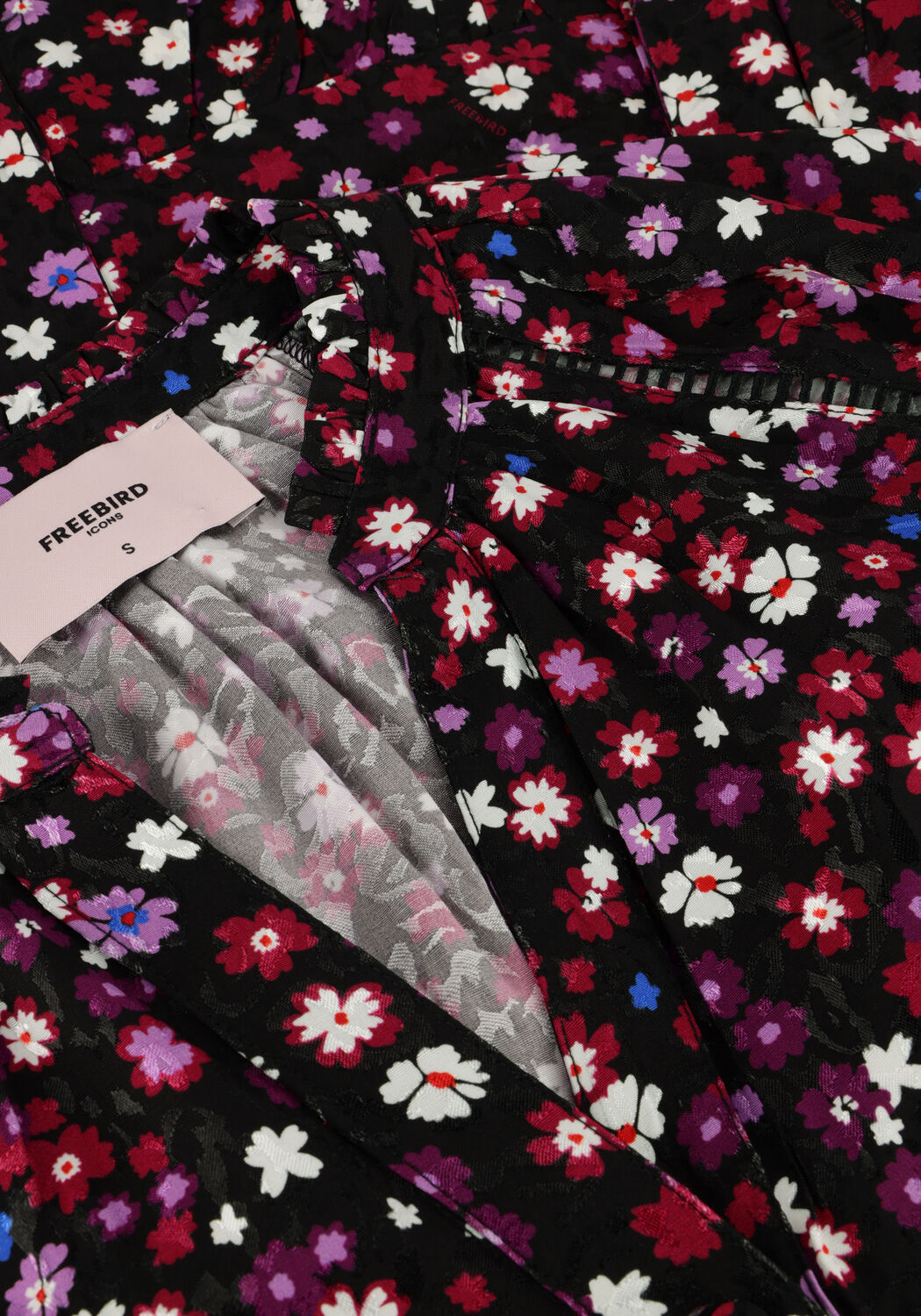 Zwarte FREEBIRD Mini jurk DONNE - large