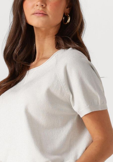 NUKUS Haut ANITA TOP LUREX en argent - large