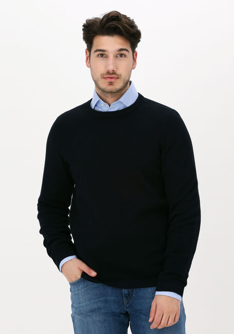 SAINT STEVE Pull HAR Bleu foncé - large