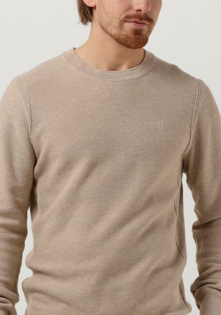 Bruine DSTREZZED Trui MERCURY CREW MELANGE SLUB - large