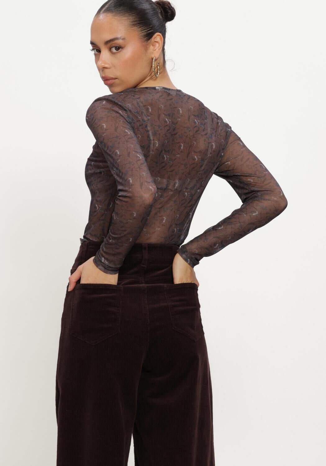 MSCH COPENHAGEN Haut MSCHJANIE ILLENORA TOP en marron - large