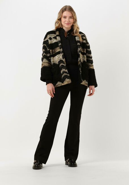 Zwarte CO'COUTURE  PETRA CREPE CHECK SHIRT - large