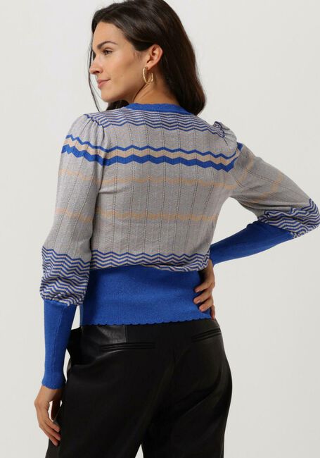 NEO NOIR Pull DARY STRIPE KNIT BLOUSE en bleu - large