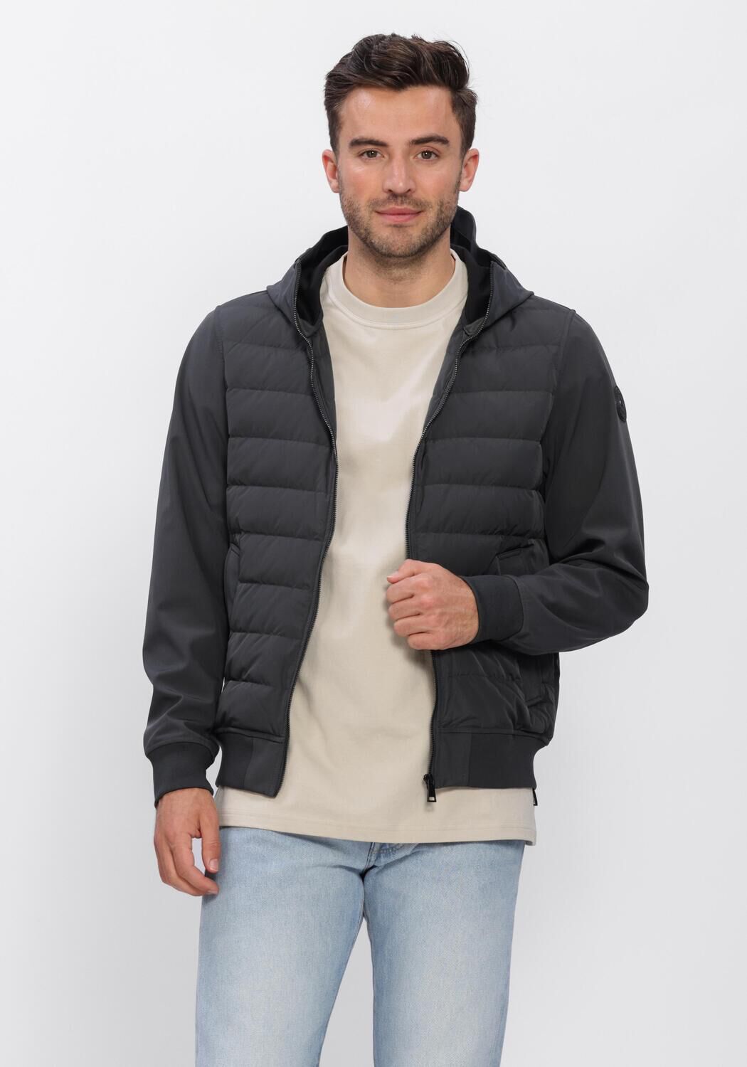 AIRFORCE Jack RIVER SOFTSHELL JACKET en gris - large