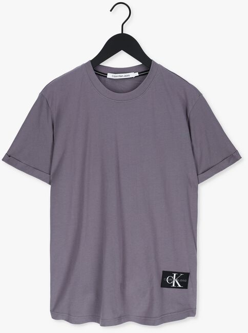 CALVIN KLEIN T-shirt BADGE TURN UP SLEEVE en gris - large