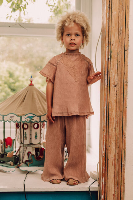 BAJE STUDIO Pantalon GIAO en marron - large