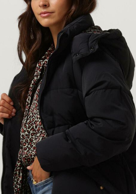 Zwarte SCOTCH & SODA Gewatteerde jas WATER REPELLENT LONG LENGTH PUFFER COAT - large