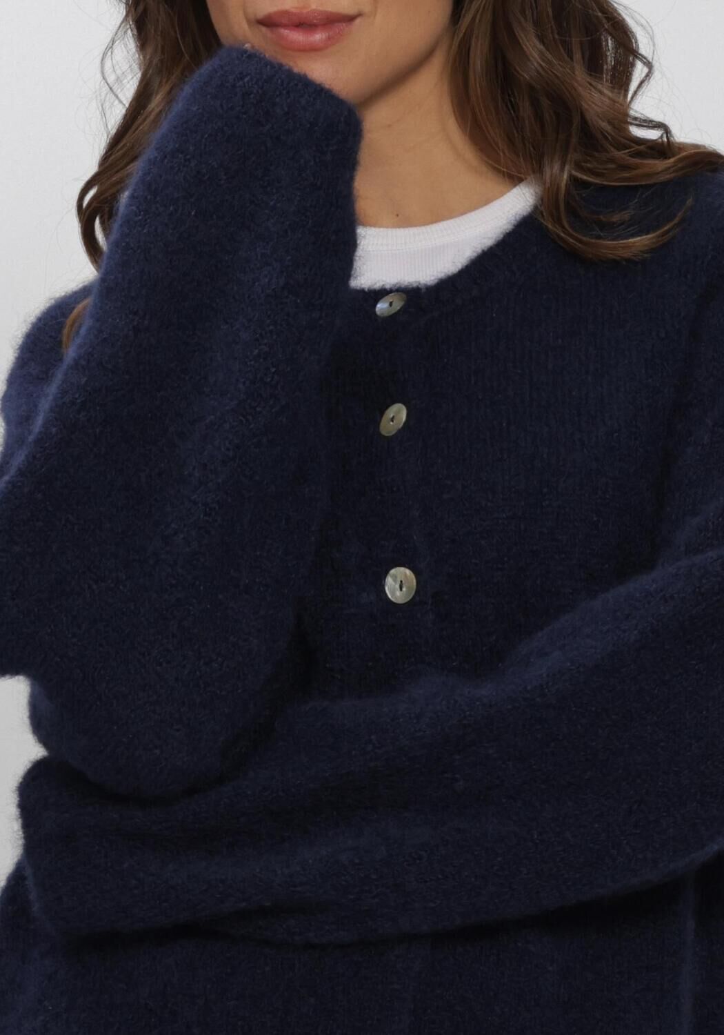 BY-BAR Gilet CLEO CARDIGAN Bleu fonc&eacute; - large