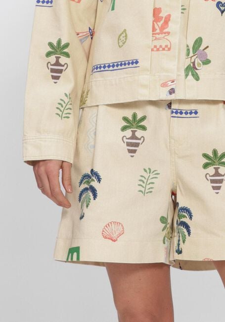 OBJECT Pantalon courts OBJALLY HW LO SHORTS en multicolore - large