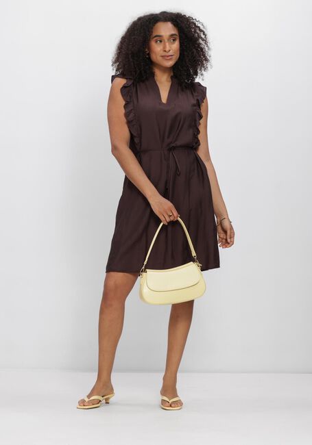 CO'COUTURE Mini robe HERACC FRILL SS CROP V-DRESS en marron - large