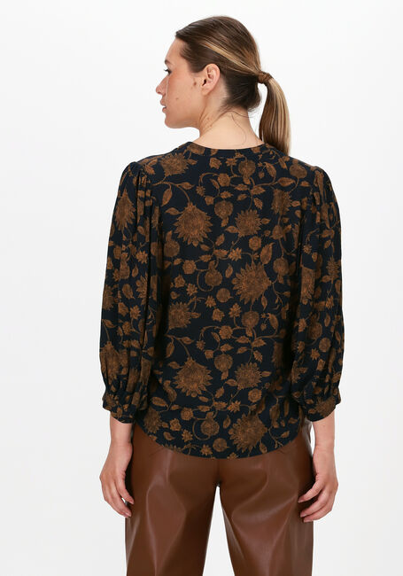 BY-BAR RIKKI LS GOLDEN FLOWER BLOUSE Blouses en noir - large