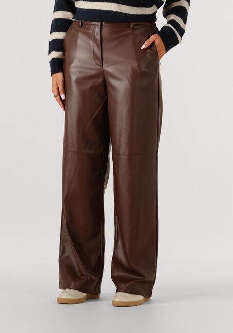 MODSTRÖM Pantalon large PELLEMD PANTS en marron - large