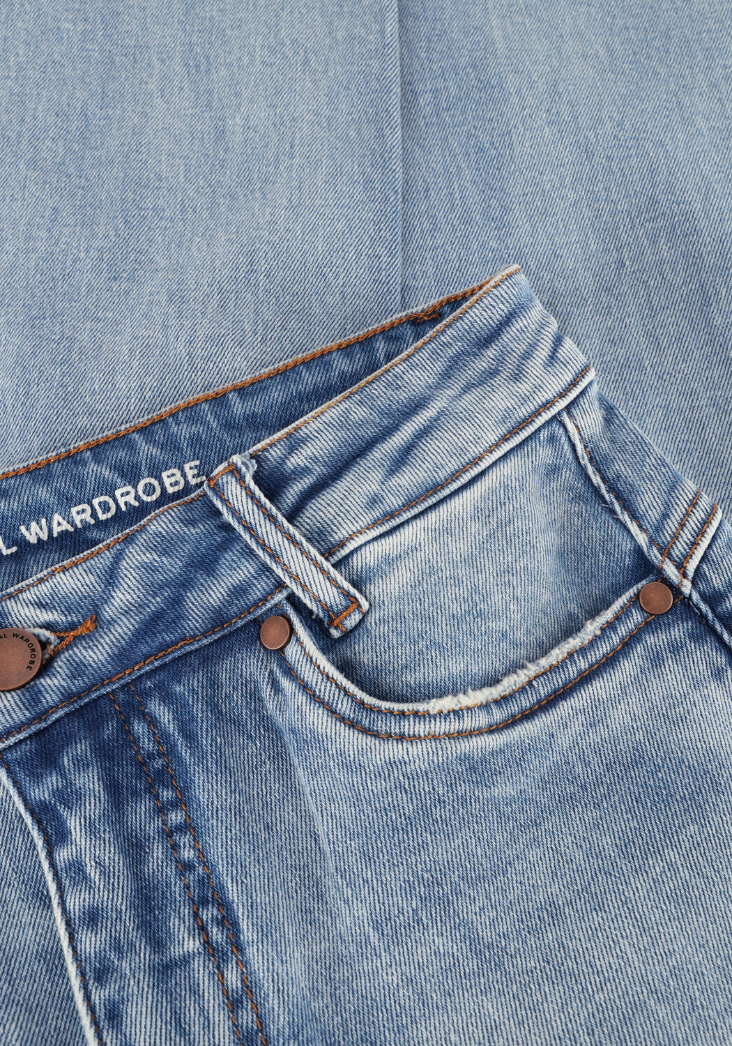 Blauwe MY ESSENTIAL WARDROBE Straight leg jeans DANGOMW 144 HIGH STRAIGHT Y - large