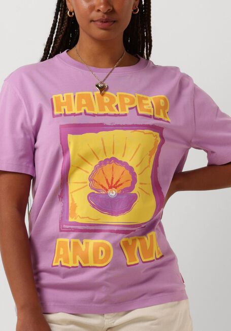 Paarse HARPER & YVE T-shirt SHELL-SS - large
